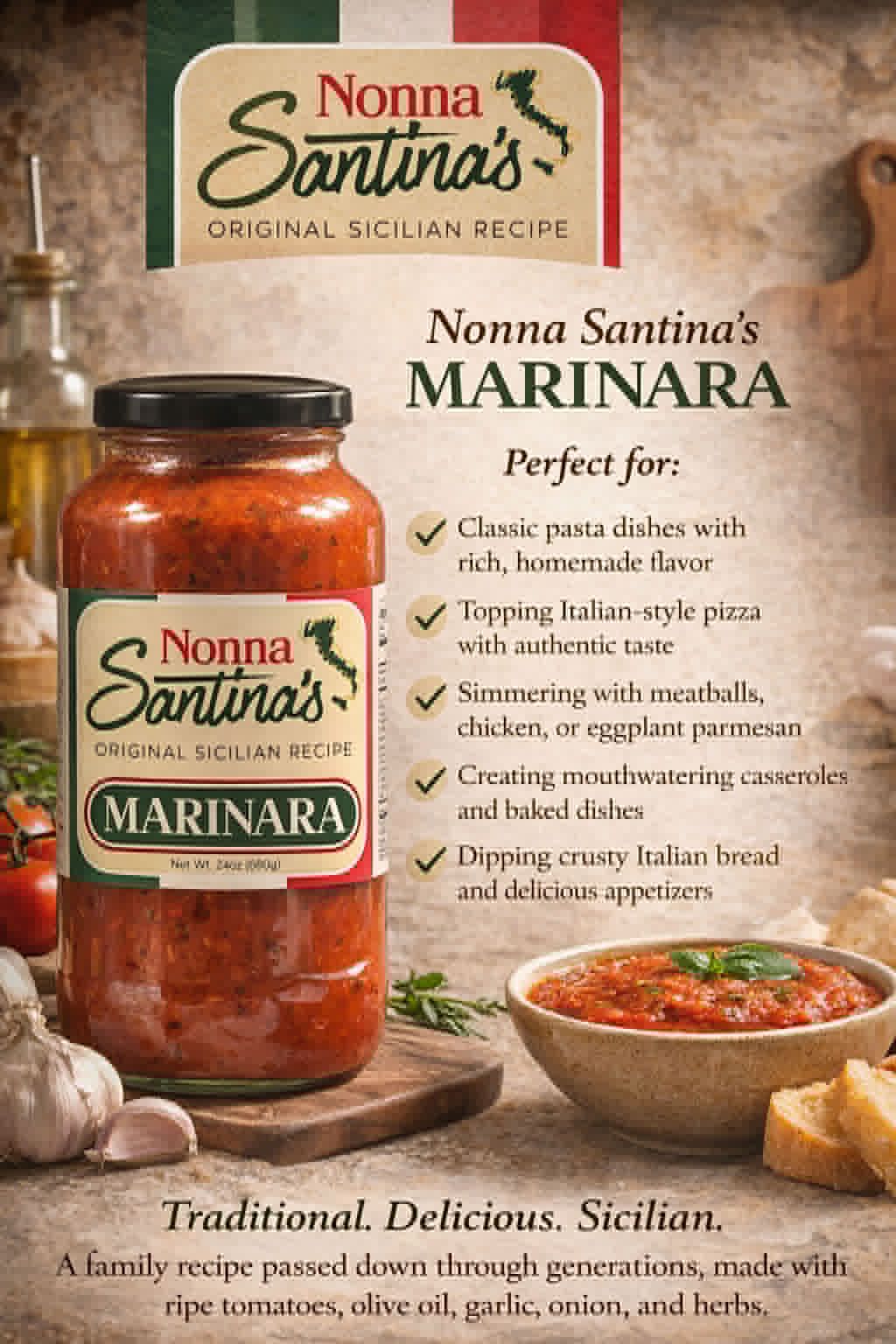 Nonna Santina's Marinara  (3/24OZ)